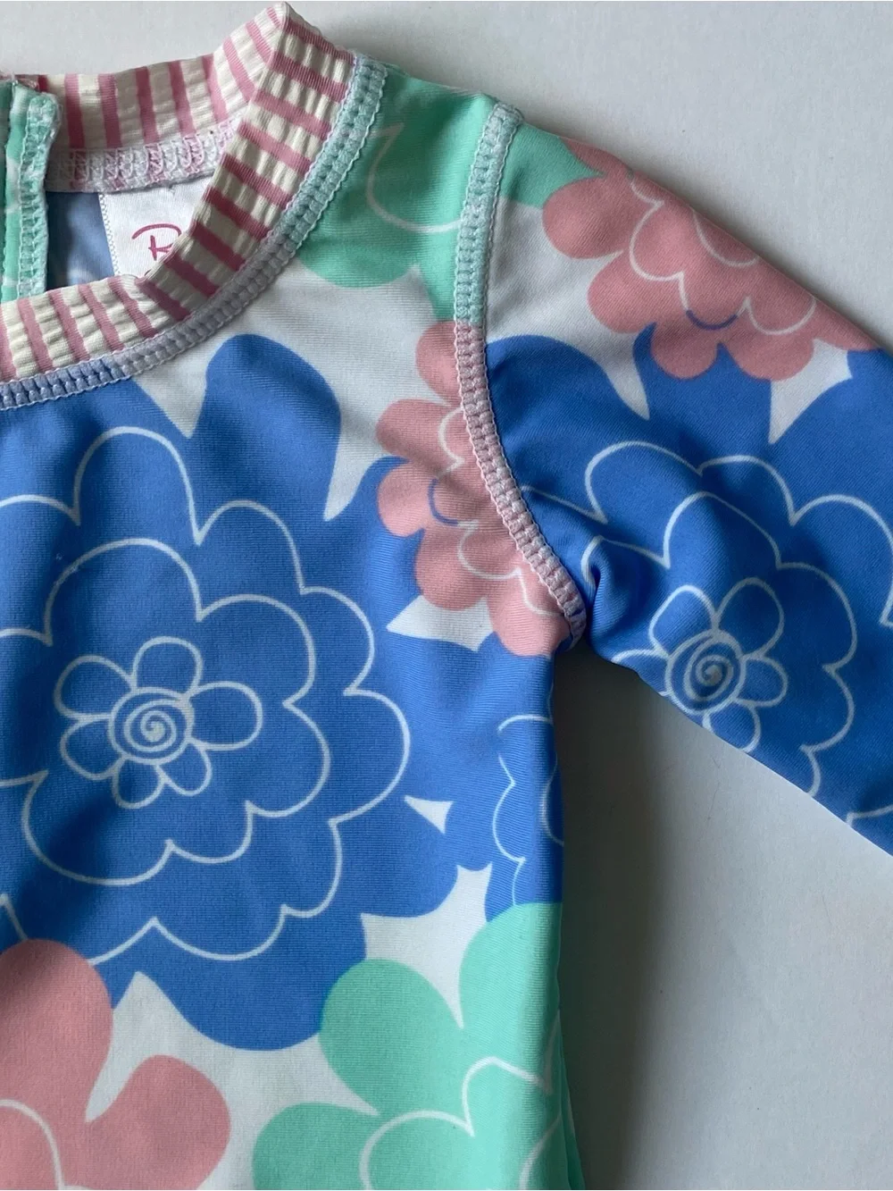 Ruffle Butts Shirt Girl's Size 6 12 Months Baby Girls floral fabric work pink